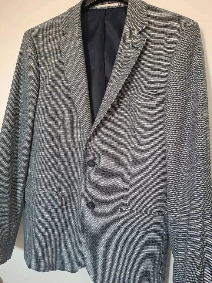 Blazer/chaqueta de traje para hombre azul marino/gris/blanco Armand Thiery - Talla 50 - Nuevo – photo 2